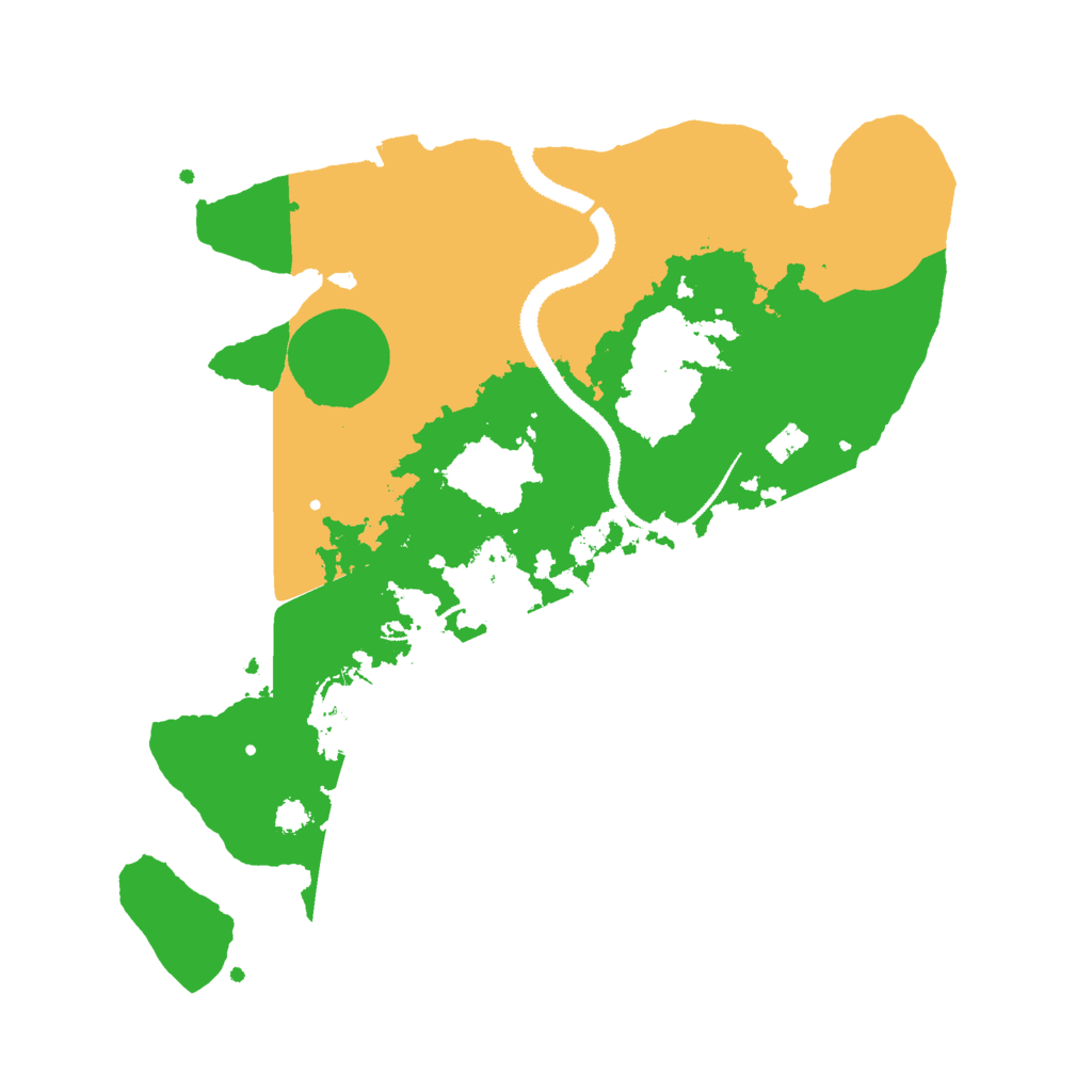 Biome Rust Map: Procedural Map, Size: 3000, Seed: 29897