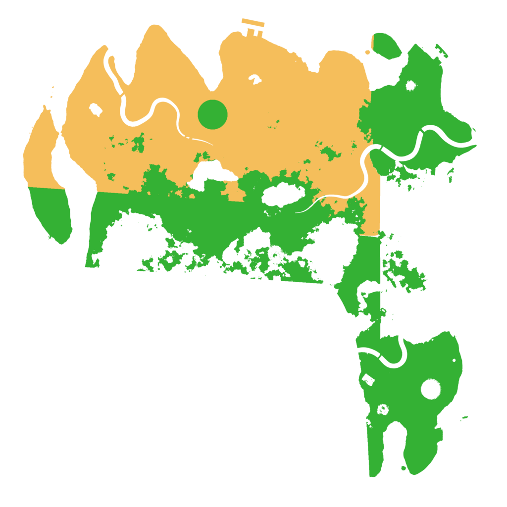 Biome Rust Map: Procedural Map, Size: 4500, Seed: 852898747