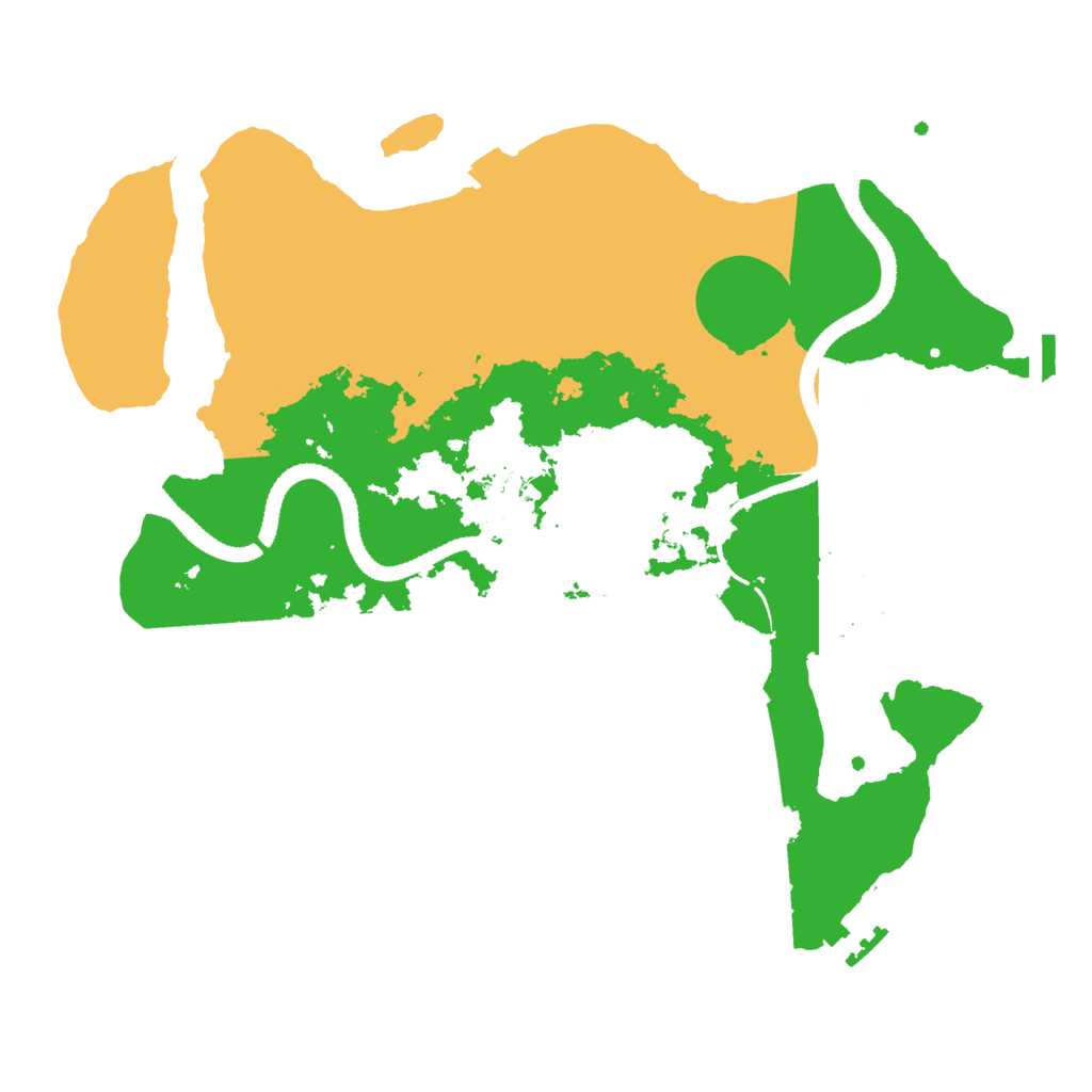 Biome Rust Map: Procedural Map, Size: 3200, Seed: 888303033