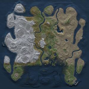 Thumbnail Rust Map: Procedural Map, Size: 4250, Seed: 987462435, 15 Monuments