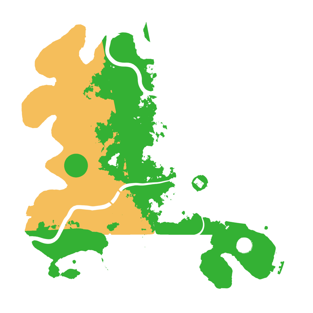 Biome Rust Map: Procedural Map, Size: 3500, Seed: 1003072025