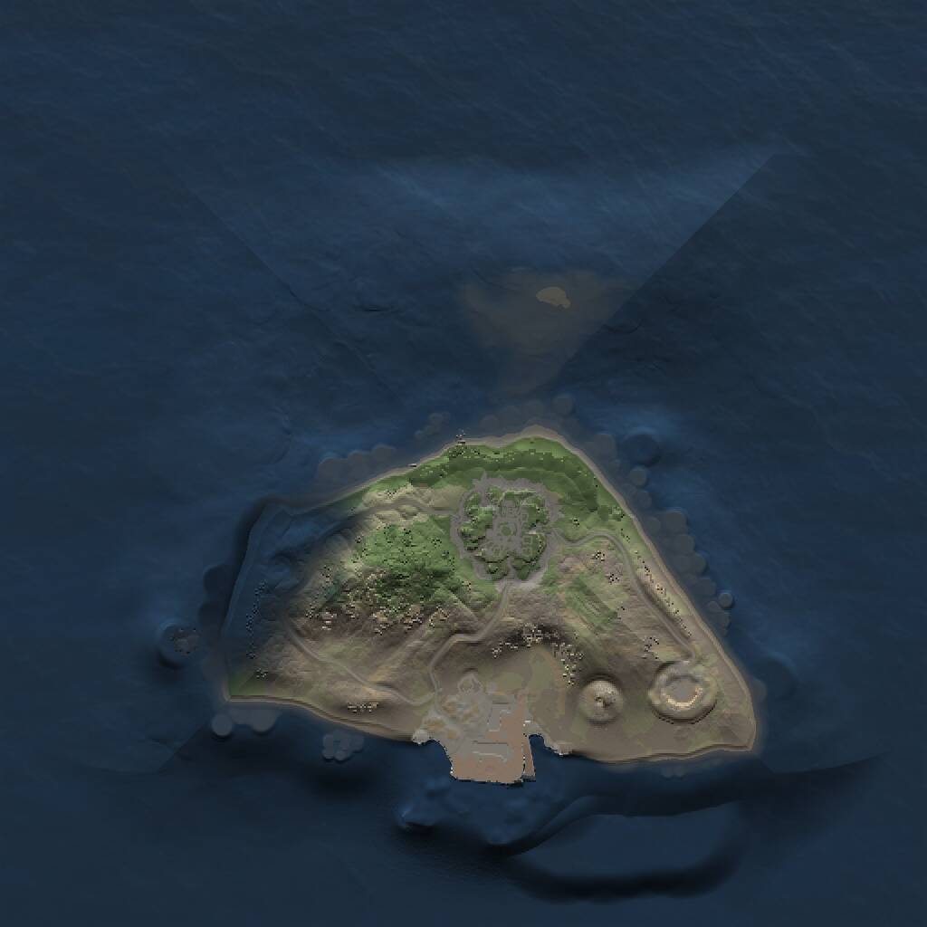 Rust Map: Procedural Map, Size: 1300, Seed: 2137256418, 2 Monuments