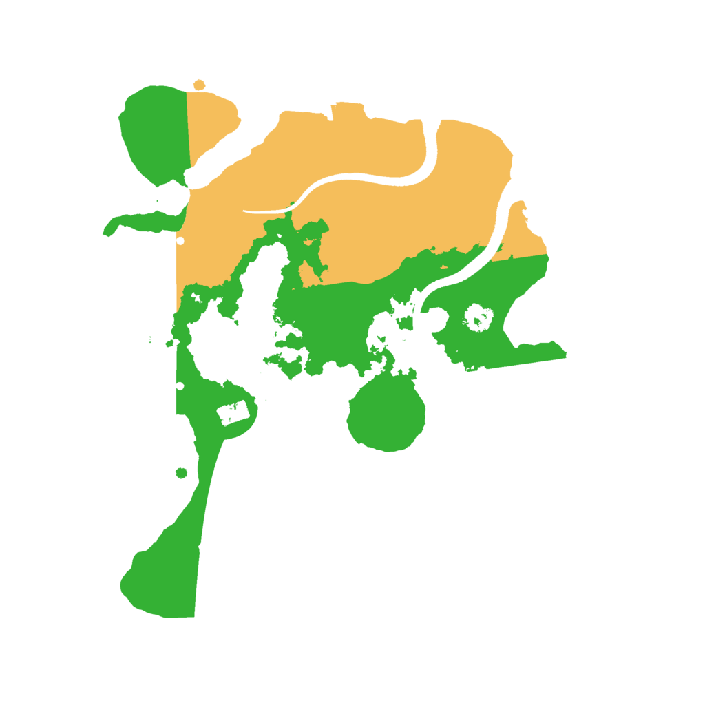 Biome Rust Map: Procedural Map, Size: 2540, Seed: 1496032