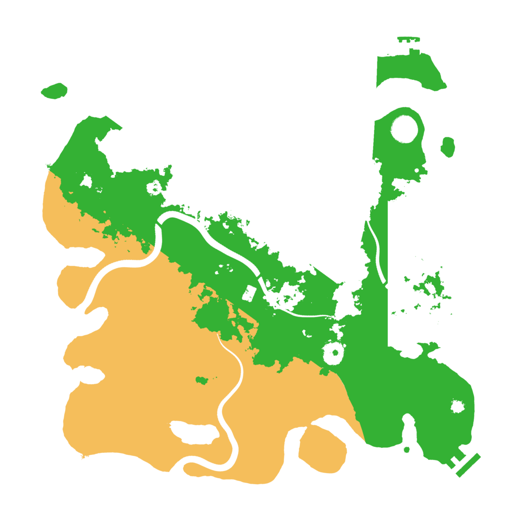 Biome Rust Map: Procedural Map, Size: 3500, Seed: 27414239