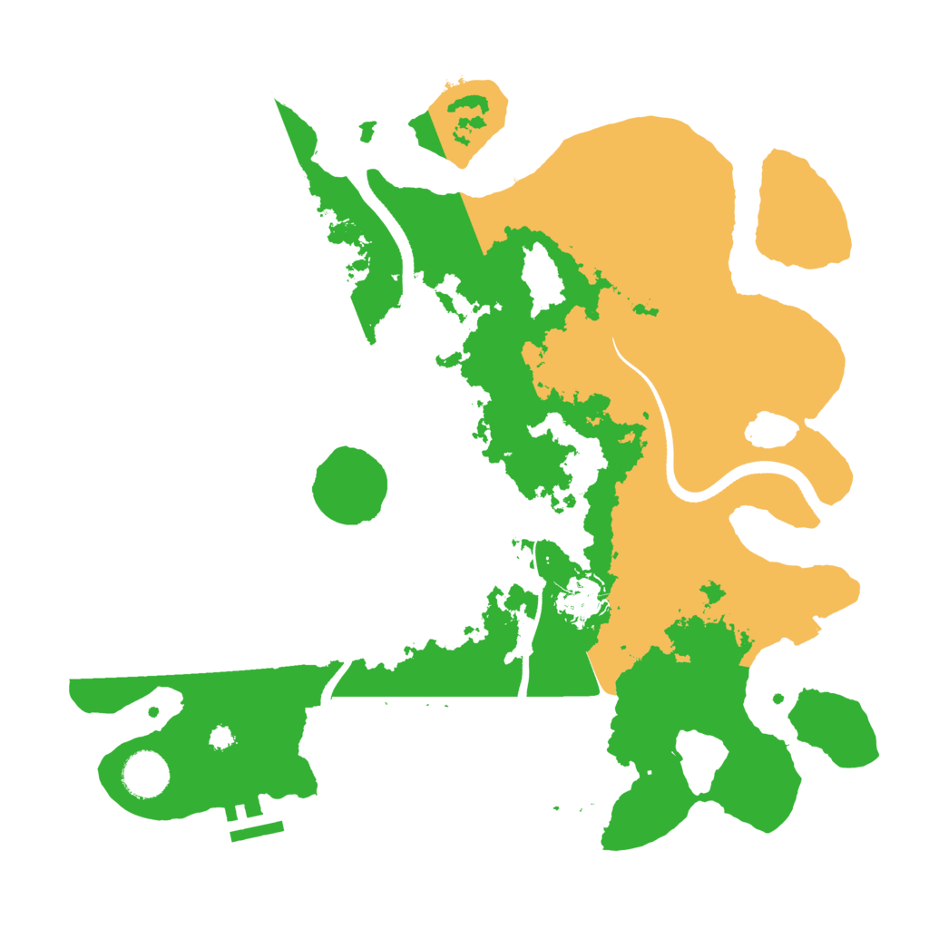Biome Rust Map: Procedural Map, Size: 3500, Seed: 61896