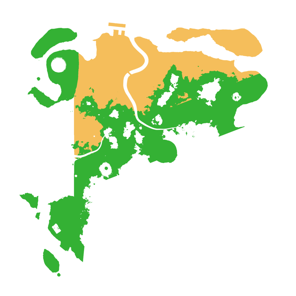 Biome Rust Map: Procedural Map, Size: 3500, Seed: 77101852