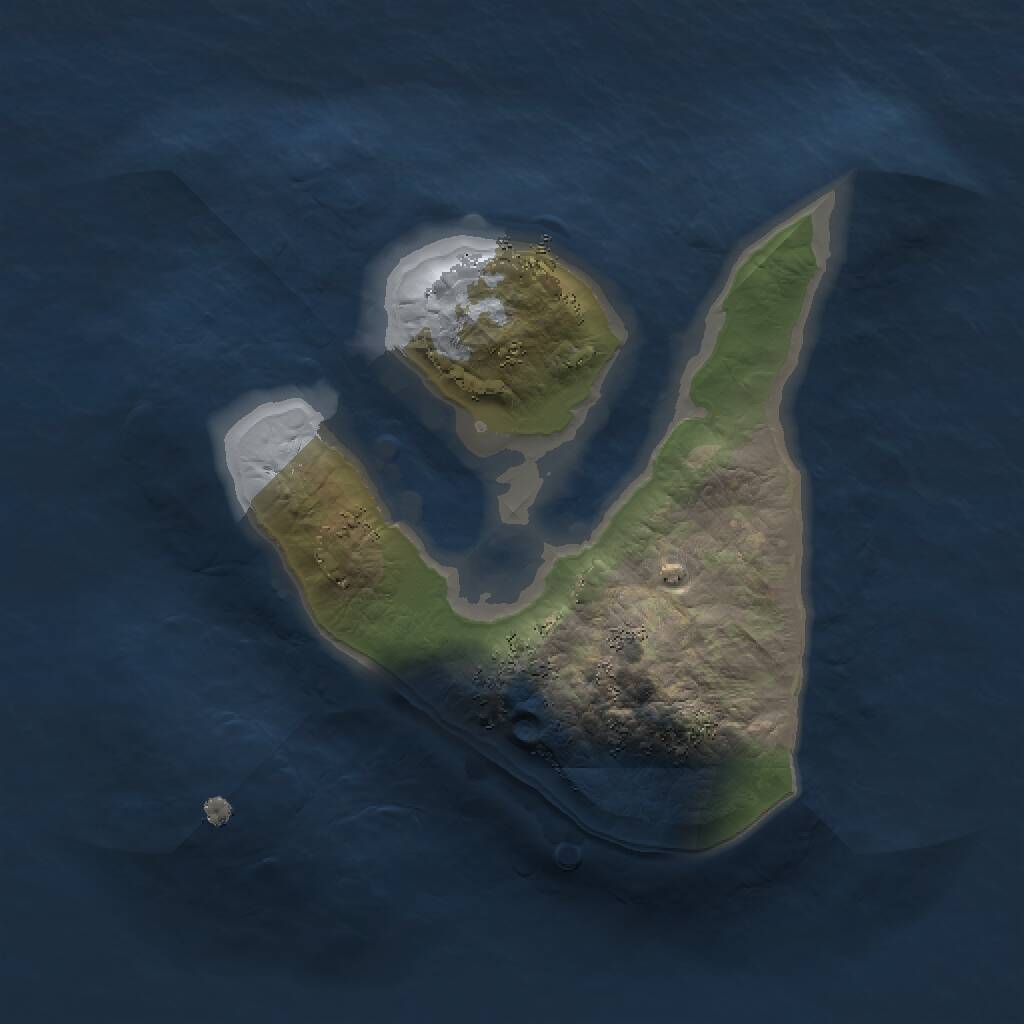 Rust Map: Procedural Map, Size: 1500, Seed: 1558594955, 1 Monuments