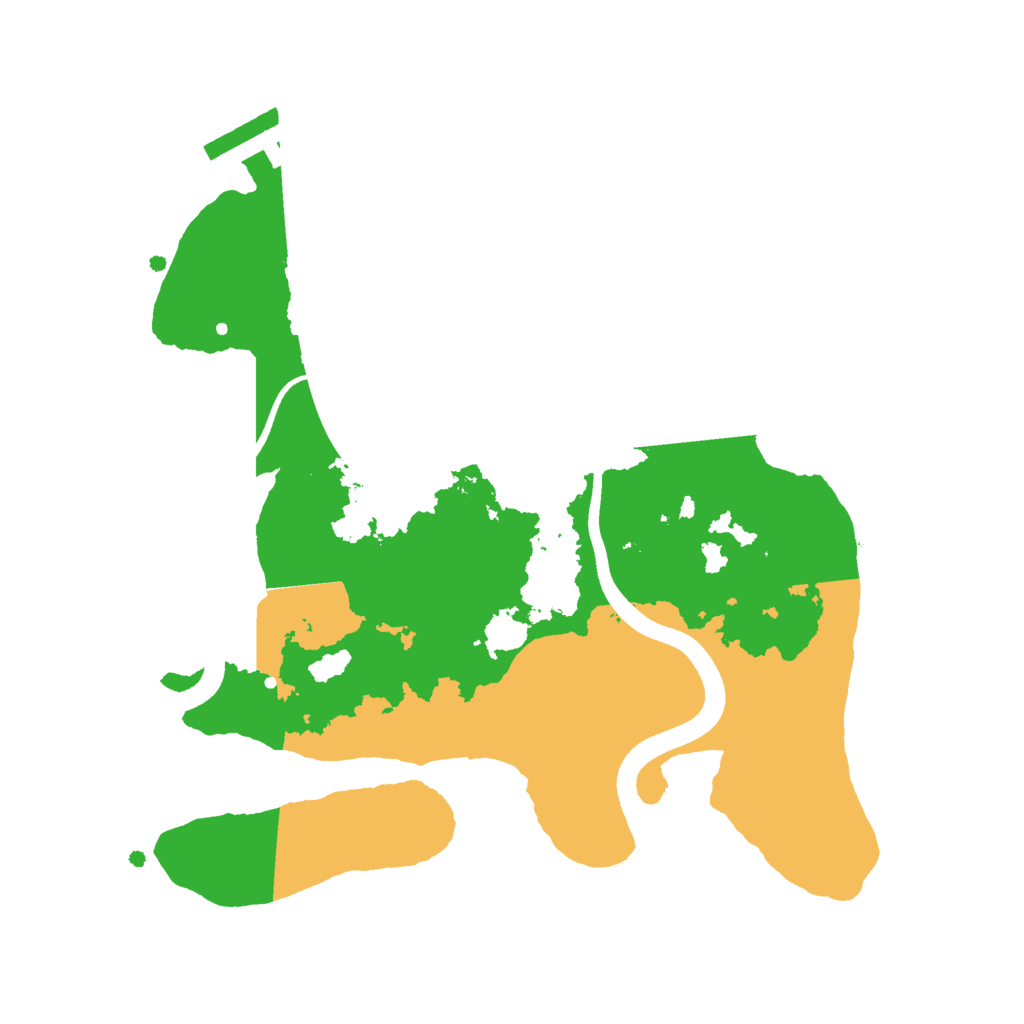 Biome Rust Map: Procedural Map, Size: 2500, Seed: 32035