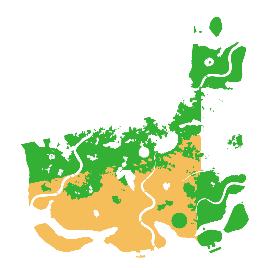Biome Rust Map: Procedural Map, Size: 4500, Seed: 572870563