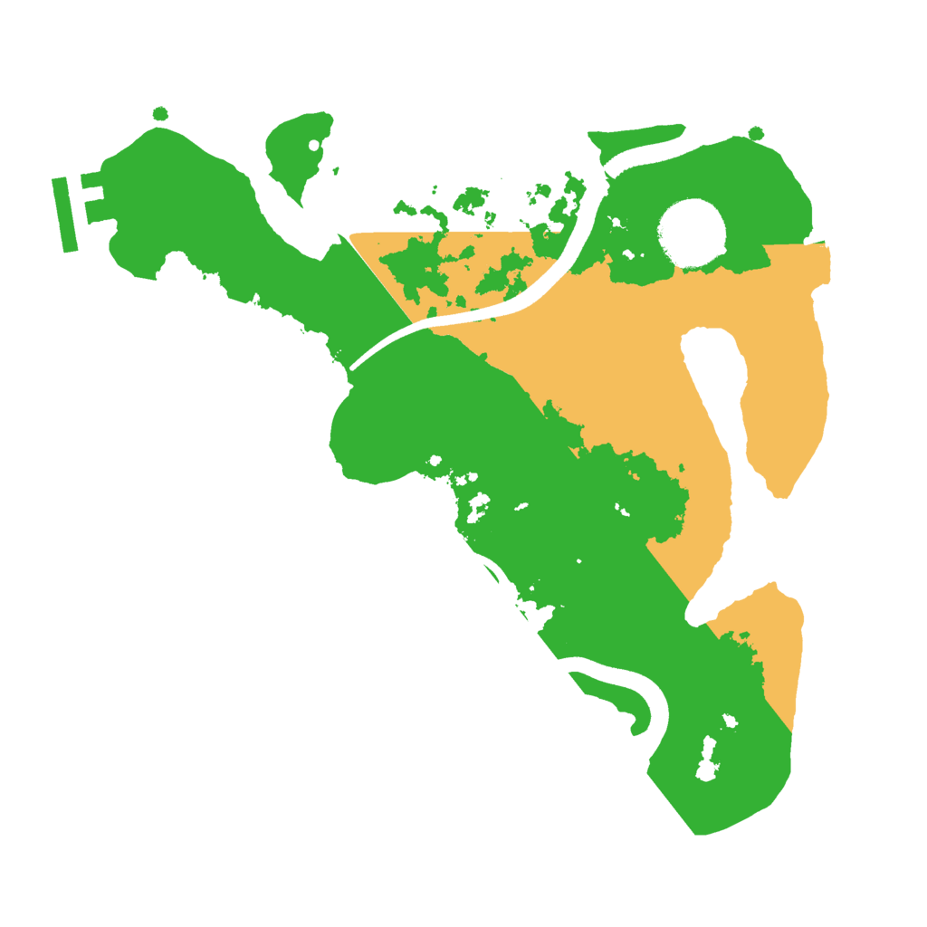 Biome Rust Map: Procedural Map, Size: 2500, Seed: 344556678