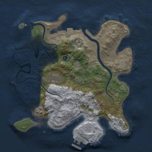 Thumbnail Rust Map: Procedural Map, Size: 3000, Seed: 700928, 8 Monuments