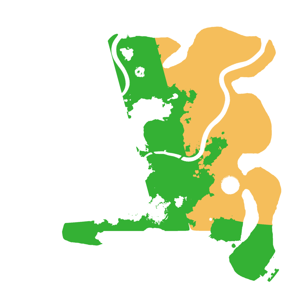Biome Rust Map: Procedural Map, Size: 3000, Seed: 42033664