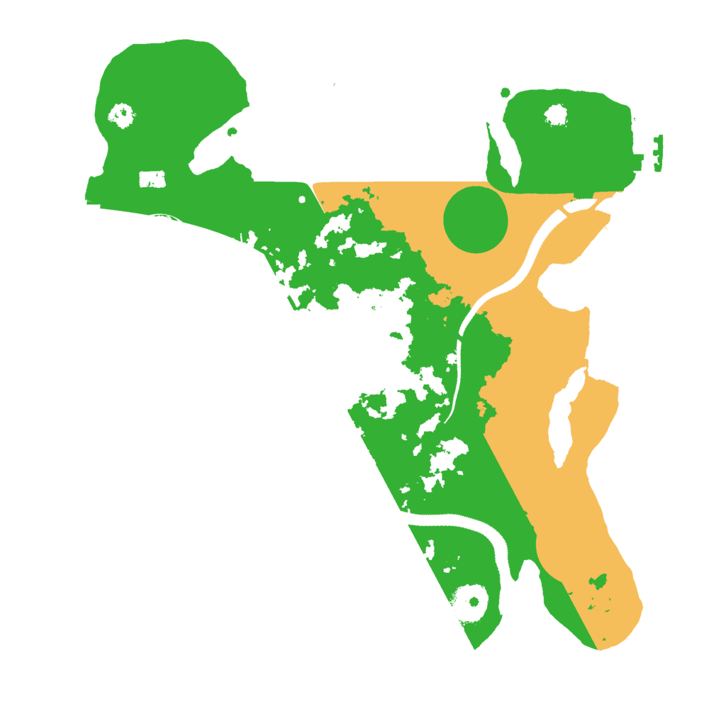 Biome Rust Map: Procedural Map, Size: 3000, Seed: 46555