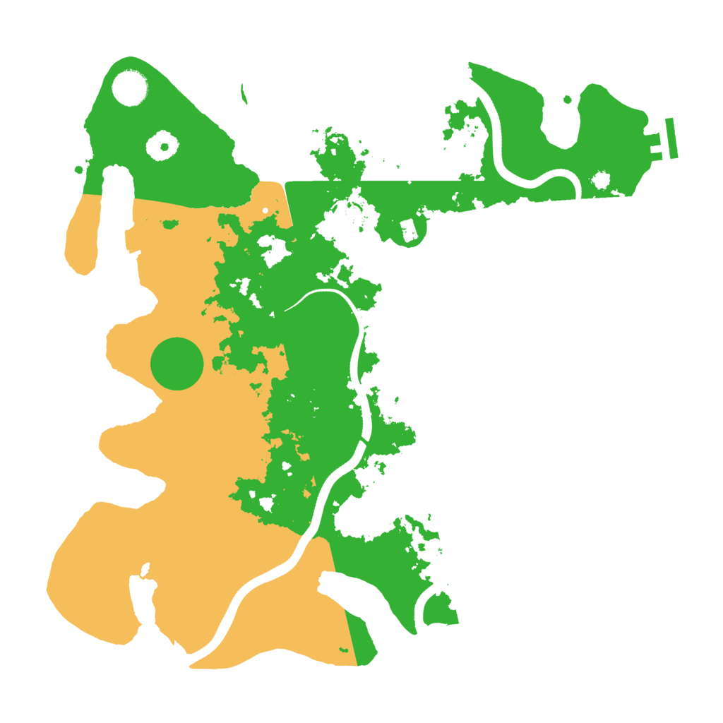 Biome Rust Map: Procedural Map, Size: 3600, Seed: 109467