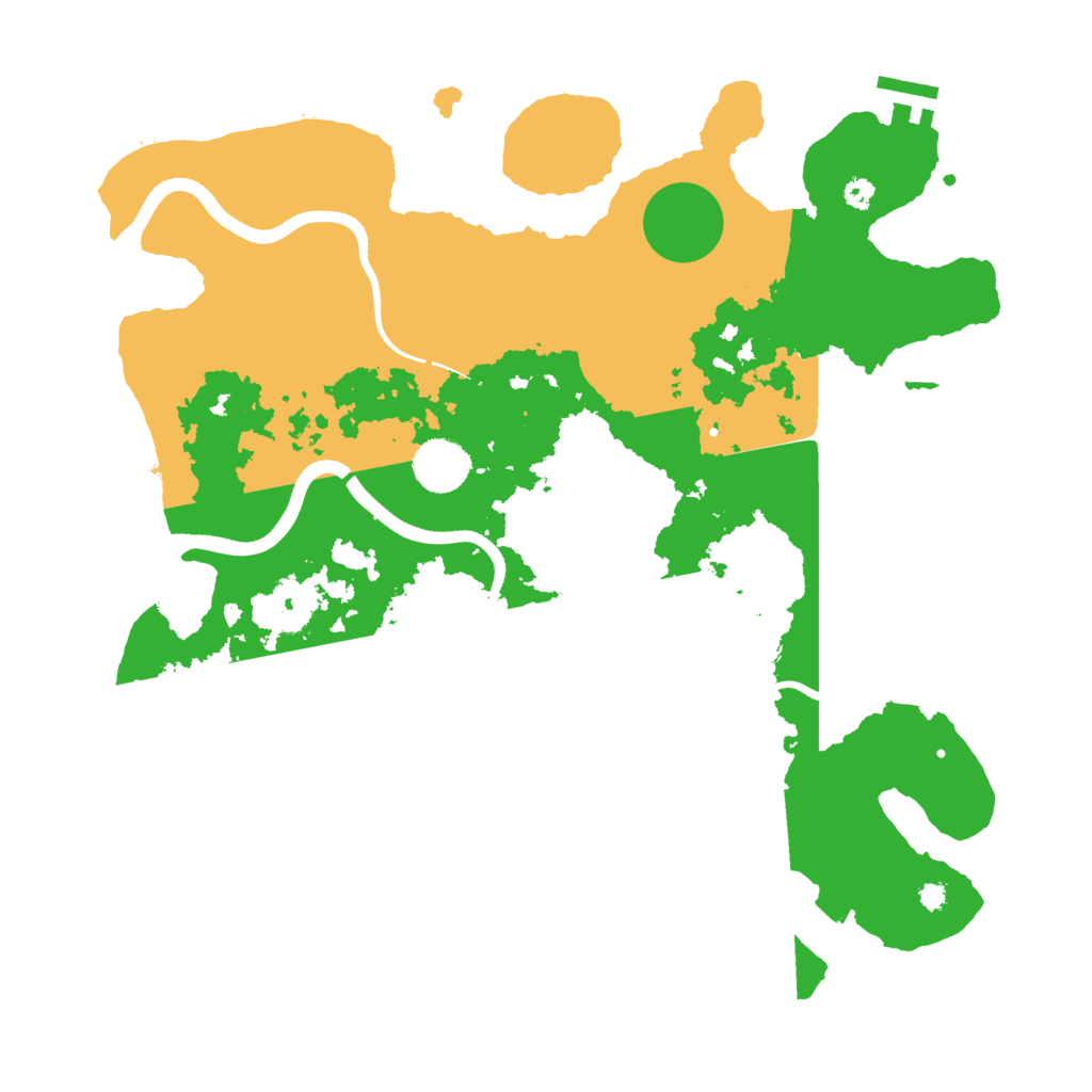 Biome Rust Map: Procedural Map, Size: 3600, Seed: 515