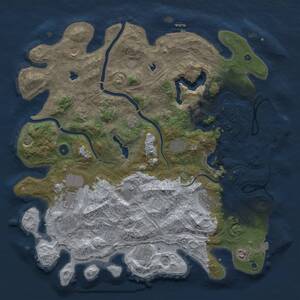 Thumbnail Rust Map: Procedural Map, Size: 4500, Seed: 978534995, 16 Monuments