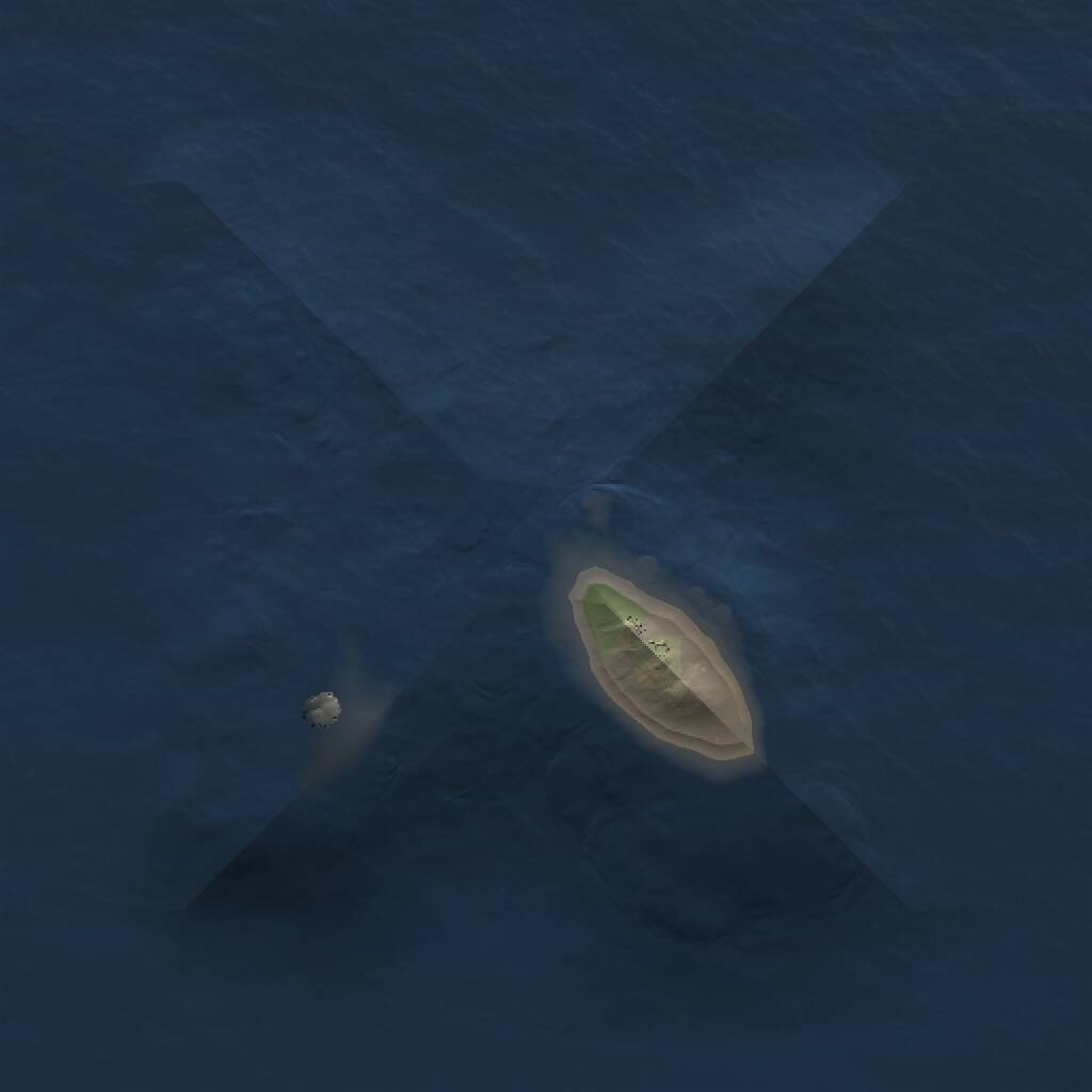 Rust Map: Procedural Map, Size: 1200, Seed: 2000, 1 Monuments