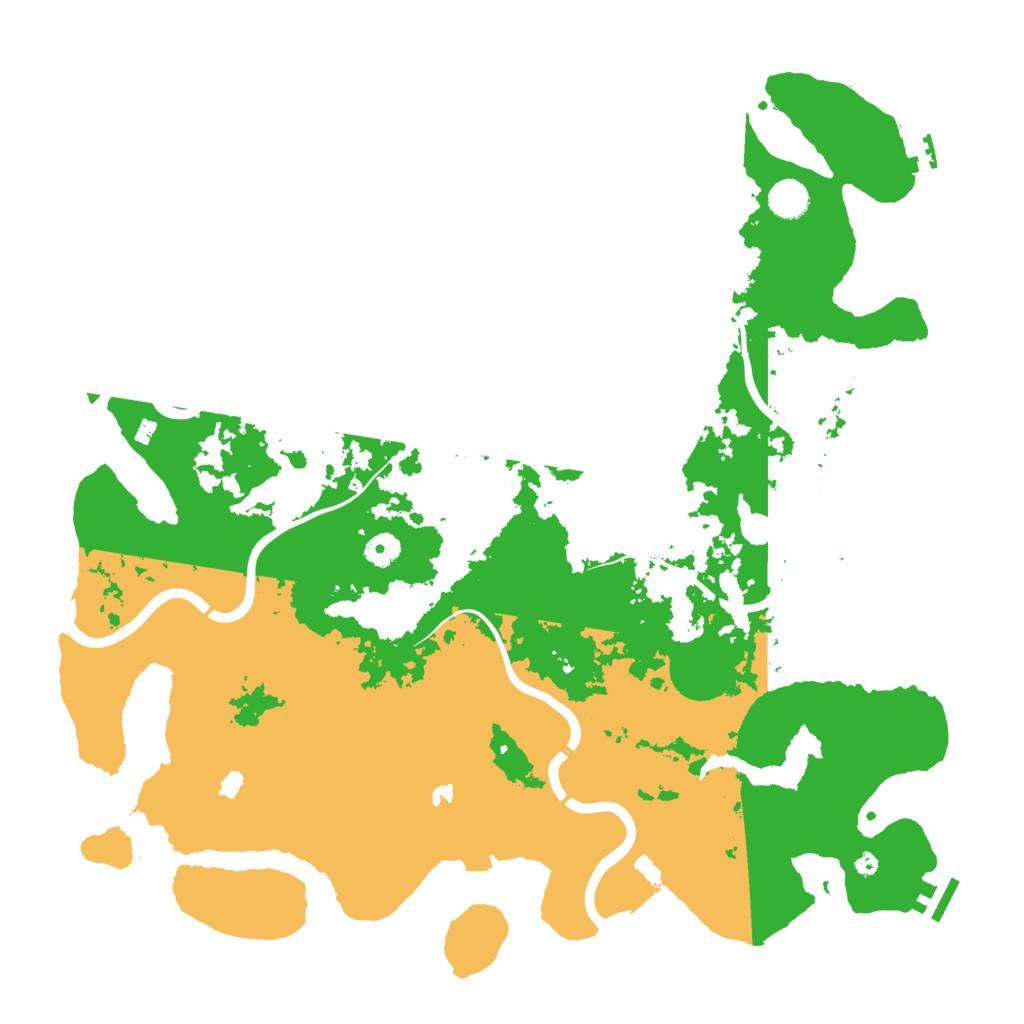 Biome Rust Map: Procedural Map, Size: 4500, Seed: 109918447