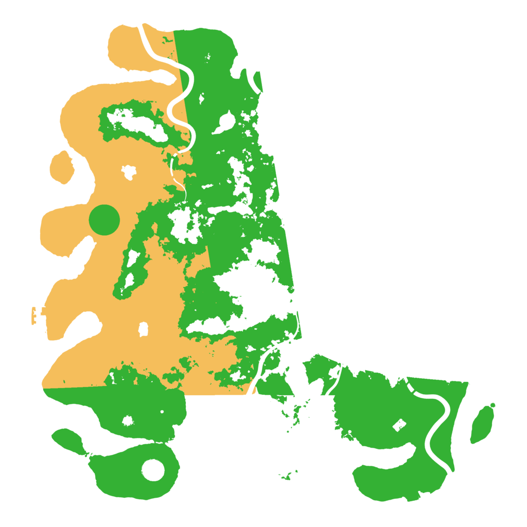 Biome Rust Map: Procedural Map, Size: 4500, Seed: 1099144