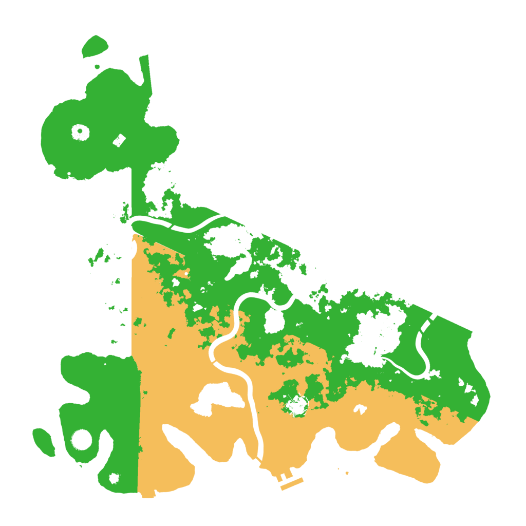 Biome Rust Map: Procedural Map, Size: 4500, Seed: 158421