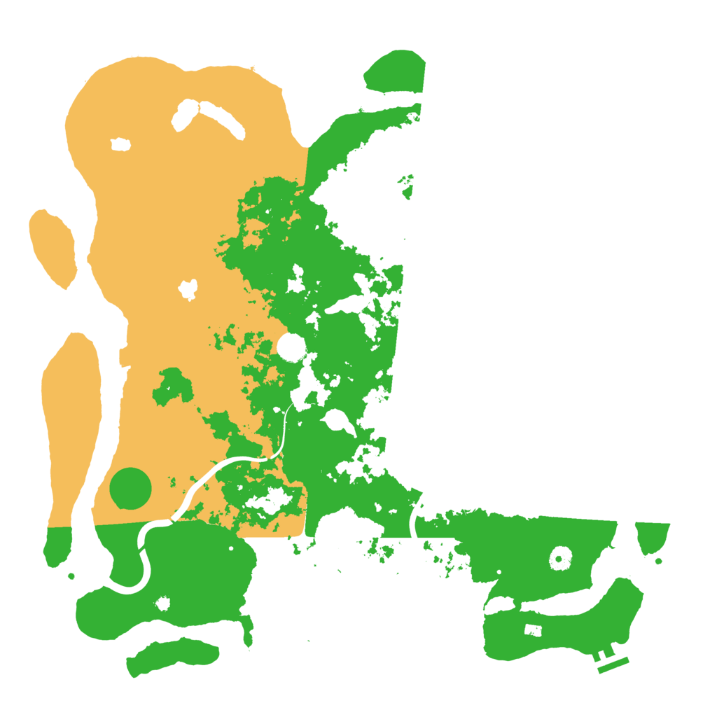 Biome Rust Map: Procedural Map, Size: 4500, Seed: 422536188