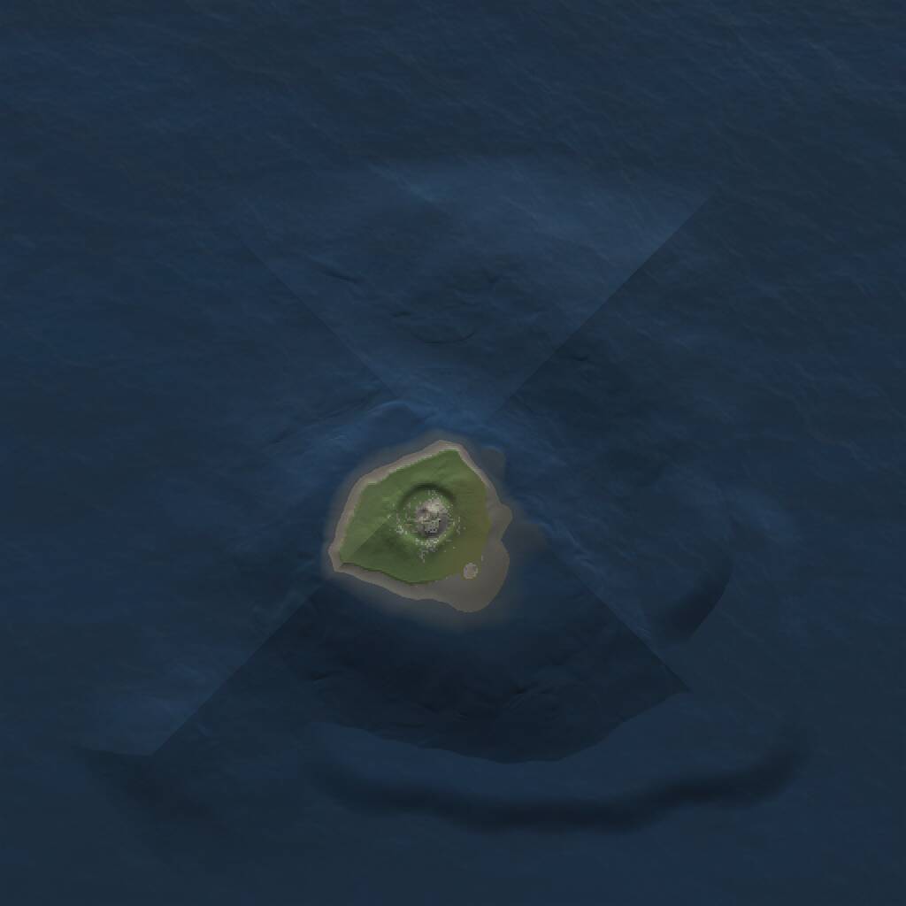 Rust Map: Procedural Map, Size: 1000, Seed: 44444444, 1 Monuments