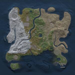 Thumbnail Rust Map: Procedural Map, Size: 3500, Seed: 4921074, 15 Monuments