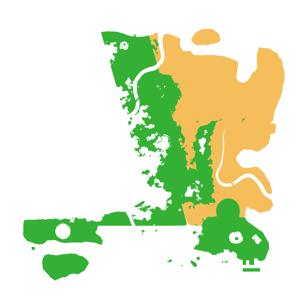 Biome Rust Map: Procedural Map, Size: 3500, Seed: 4921074