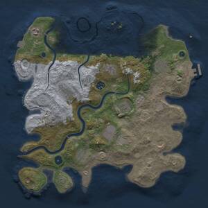 Thumbnail Rust Map: Procedural Map, Size: 3750, Seed: 472003941, 16 Monuments