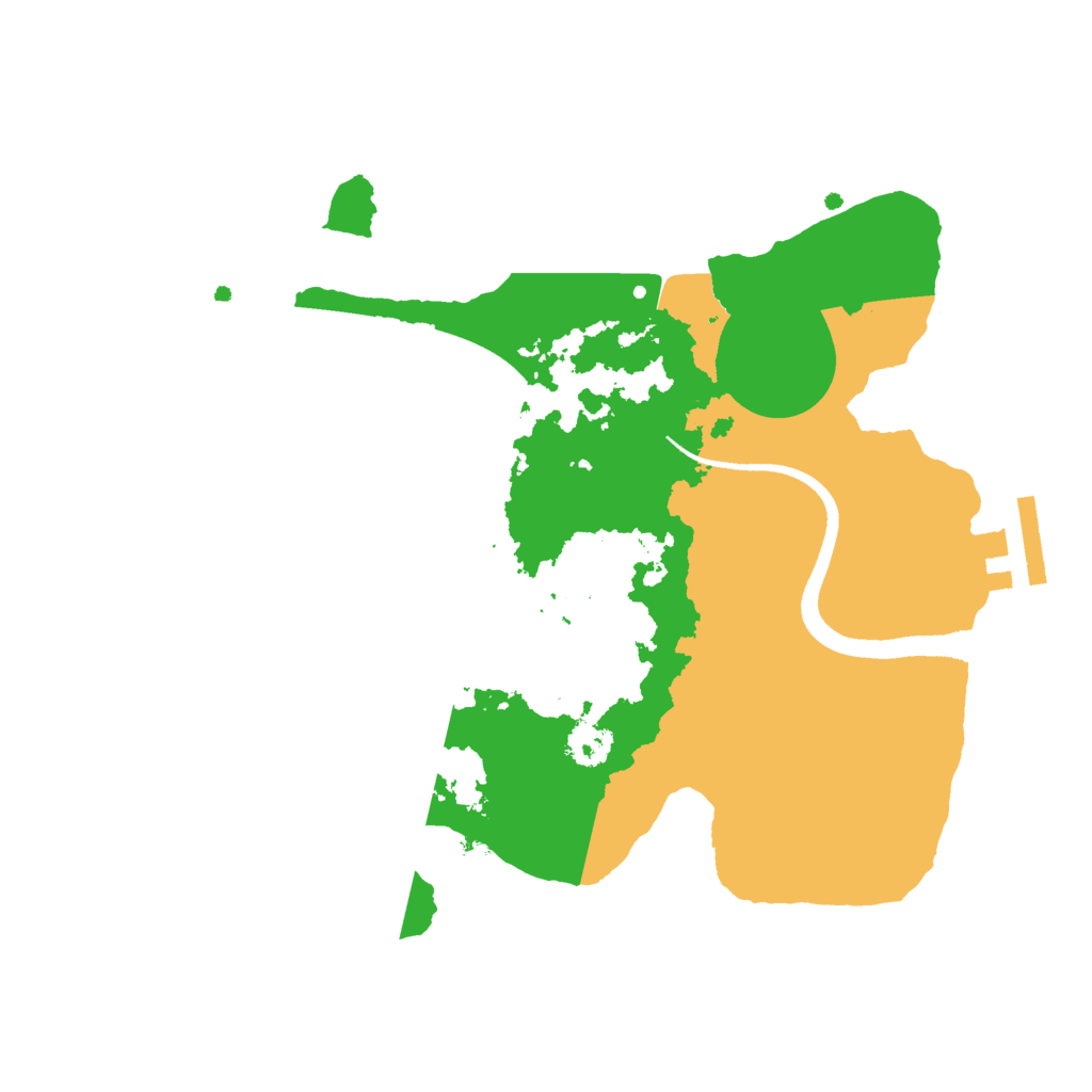 Biome Rust Map: Procedural Map, Size: 2500, Seed: 56790275