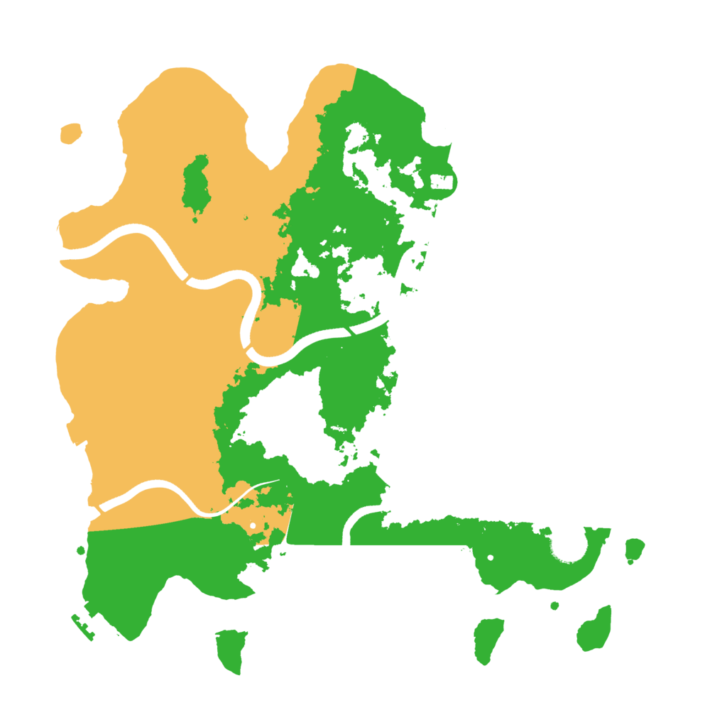 Biome Rust Map: Procedural Map, Size: 3500, Seed: 871509031
