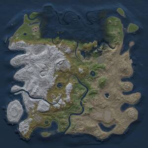 Thumbnail Rust Map: Procedural Map, Size: 4250, Seed: 383104947, 17 Monuments