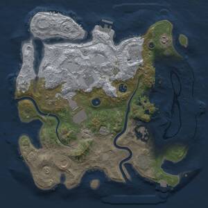 Thumbnail Rust Map: Procedural Map, Size: 3750, Seed: 276328203, 16 Monuments