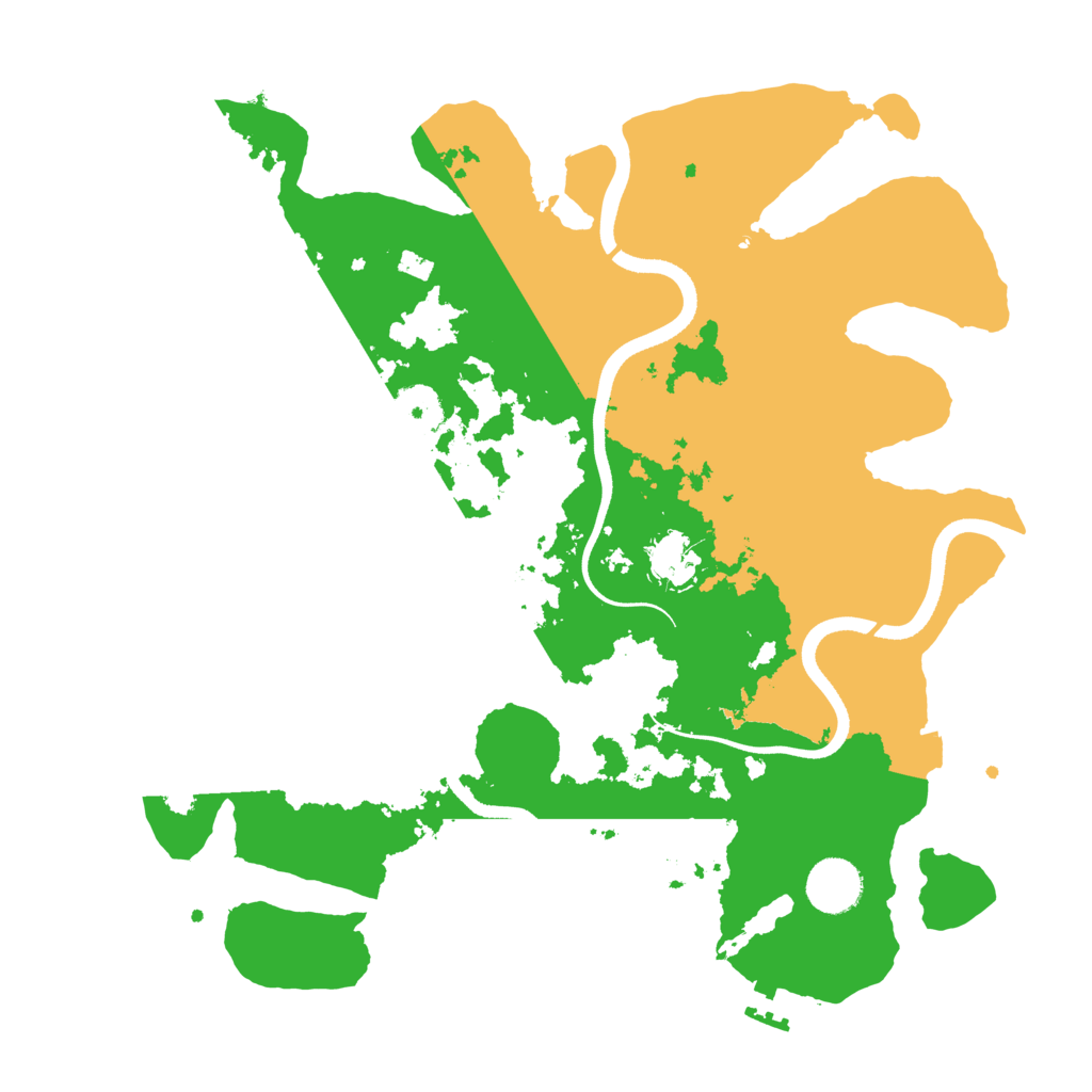 Biome Rust Map: Procedural Map, Size: 3500, Seed: 280632239
