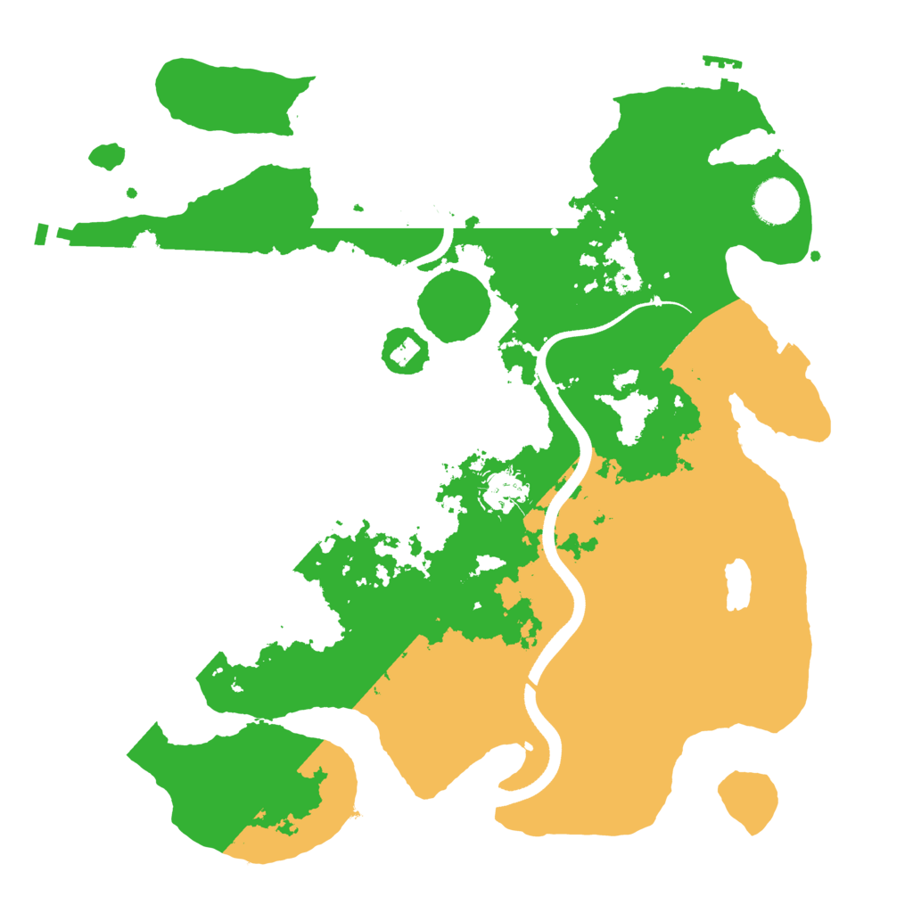 Biome Rust Map: Procedural Map, Size: 3500, Seed: 843627820