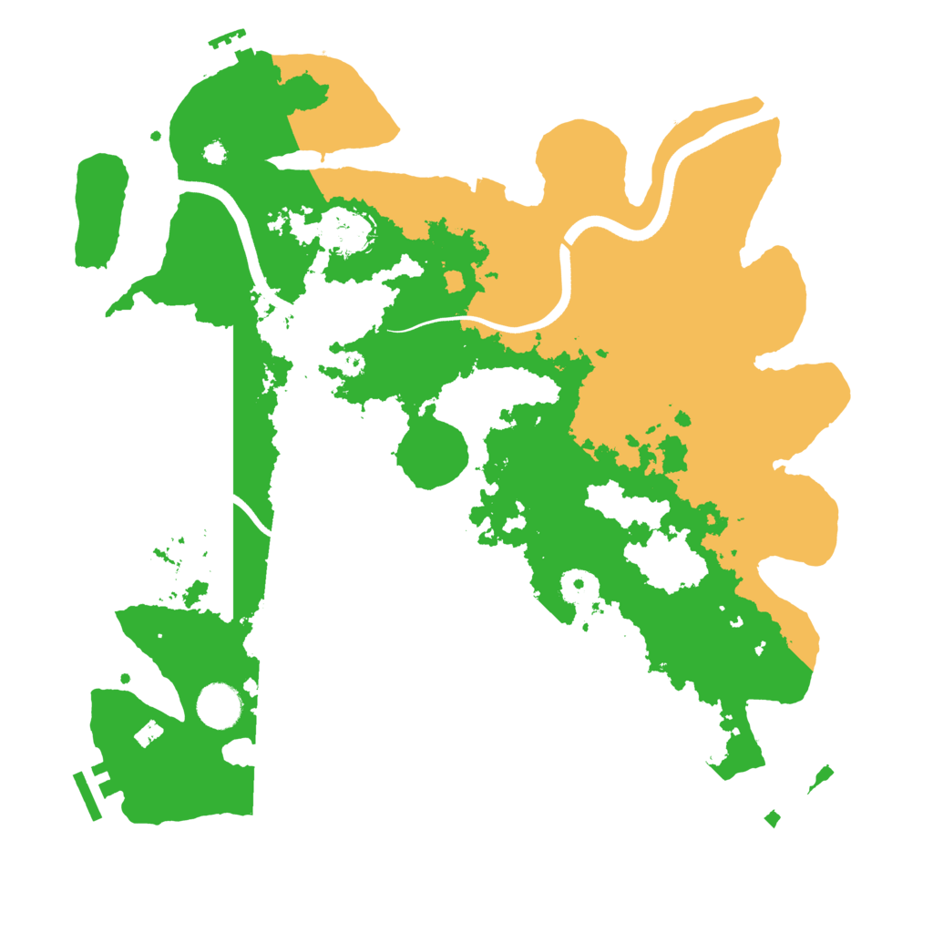 Biome Rust Map: Procedural Map, Size: 3700, Seed: 662331835
