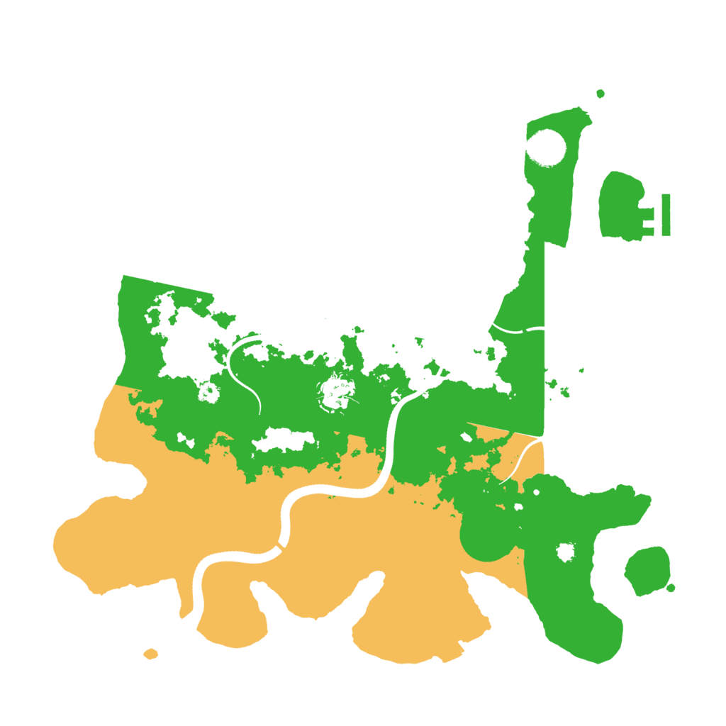 Biome Rust Map: Procedural Map, Size: 3500, Seed: 1061396017