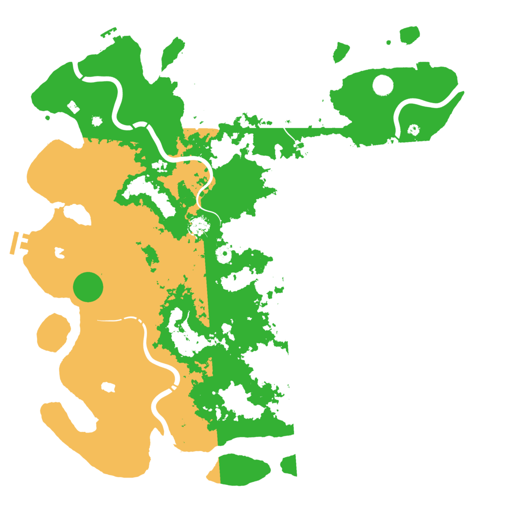 Biome Rust Map: Procedural Map, Size: 4500, Seed: 1842781110