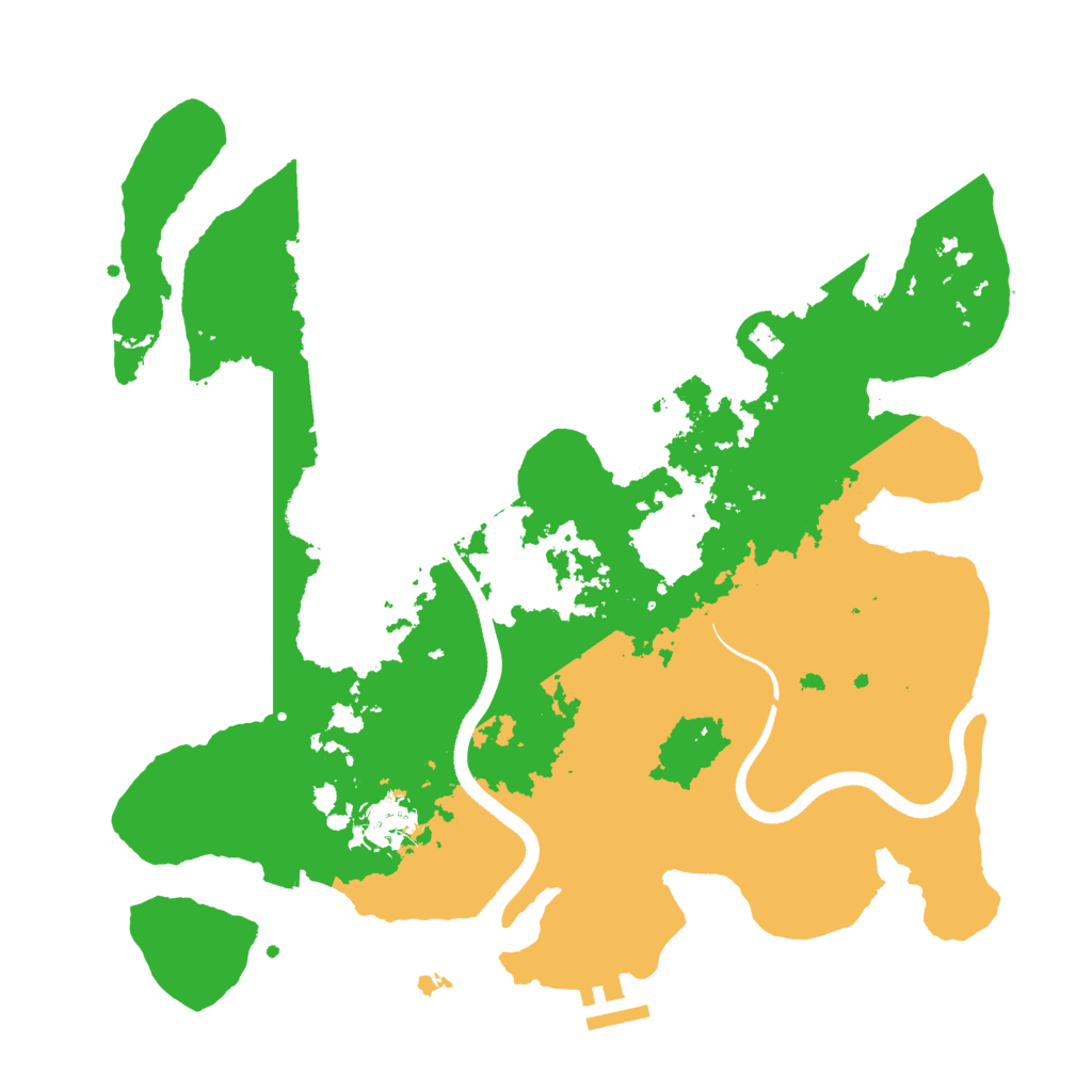 Biome Rust Map: Procedural Map, Size: 3500, Seed: 416274963