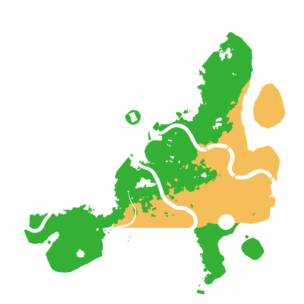 Biome Rust Map: Procedural Map, Size: 3500, Seed: 666909905