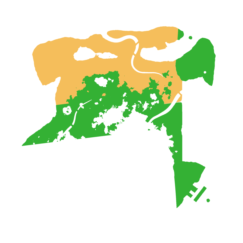 Biome Rust Map: Procedural Map, Size: 2800, Seed: 1155002807