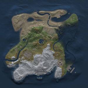 Thumbnail Rust Map: Procedural Map, Size: 2800, Seed: 1155002807, 10 Monuments