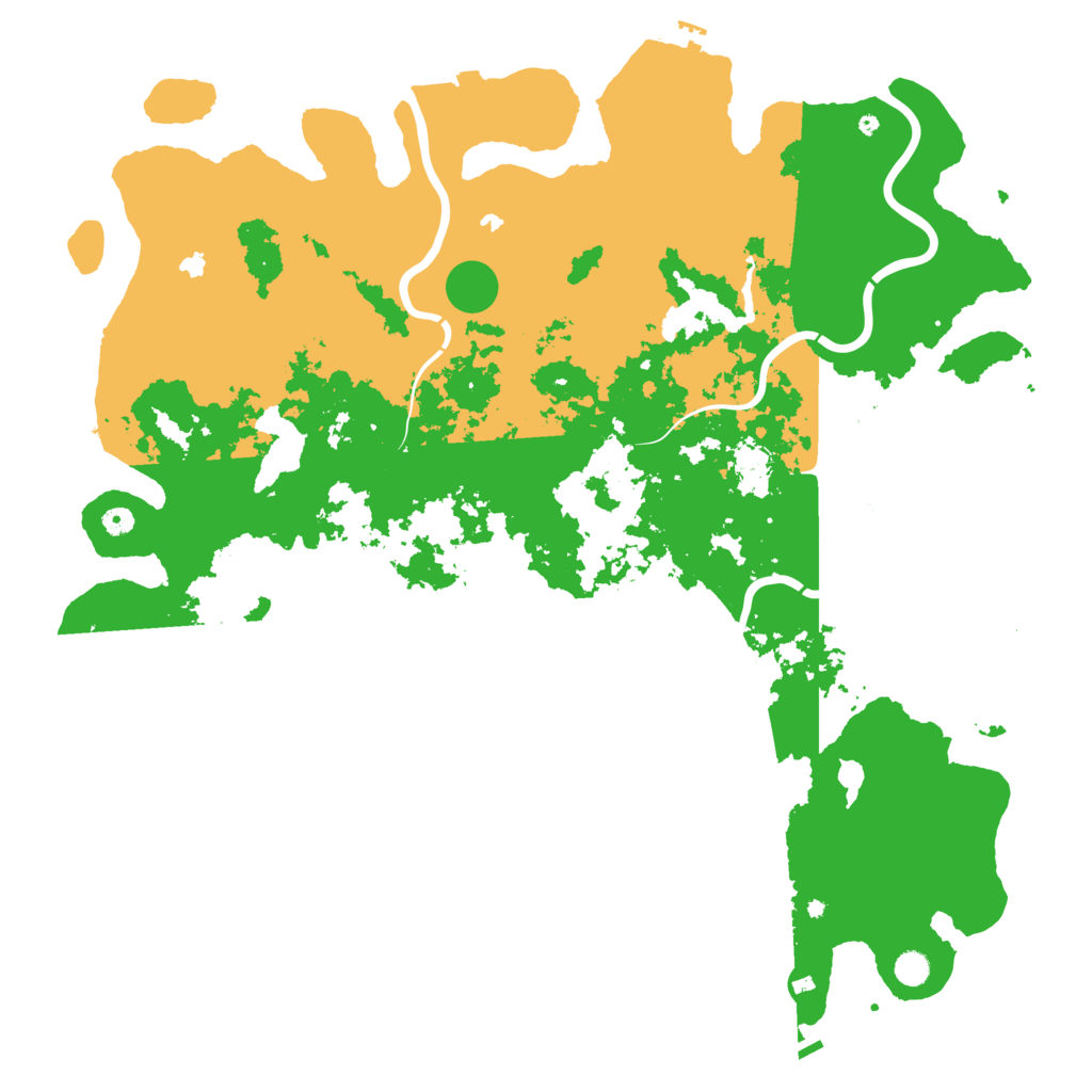 Biome Rust Map: Procedural Map, Size: 5500, Seed: 958954928