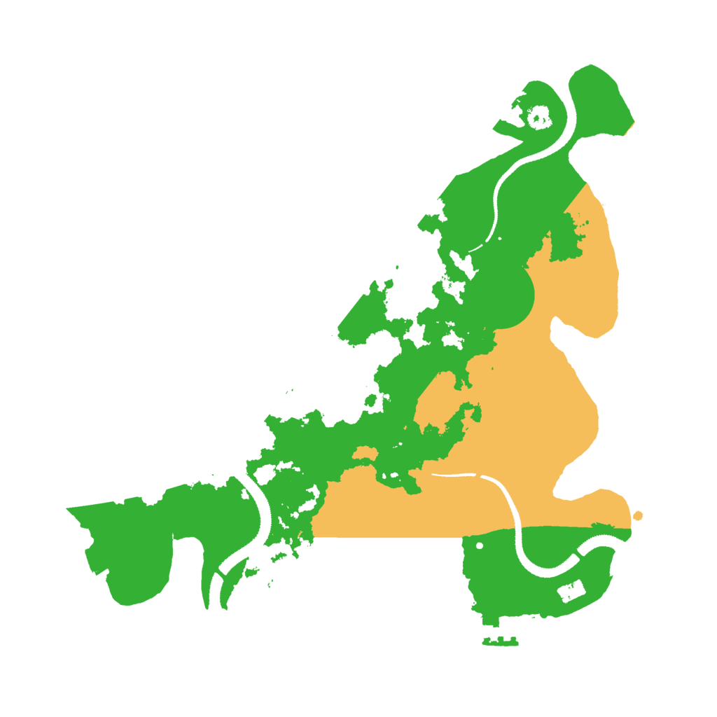 Biome Rust Map: Procedural Map, Size: 3000, Seed: 653578144