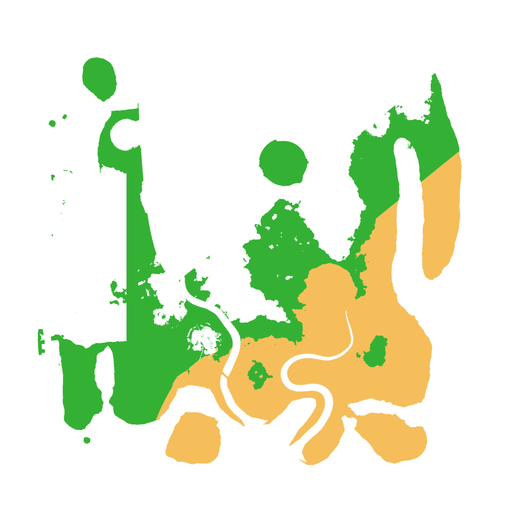 Biome Rust Map: Procedural Map, Size: 3000, Seed: 2678