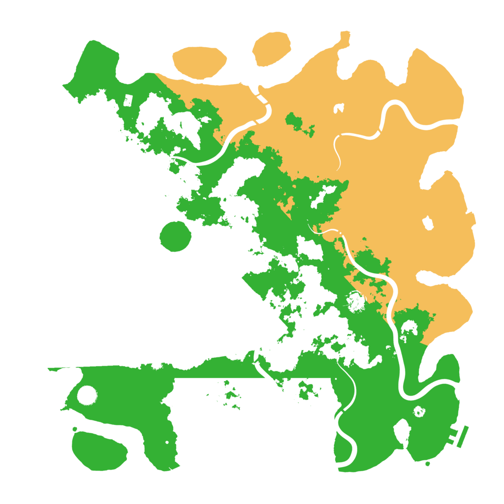 Biome Rust Map: Procedural Map, Size: 4500, Seed: 787484390