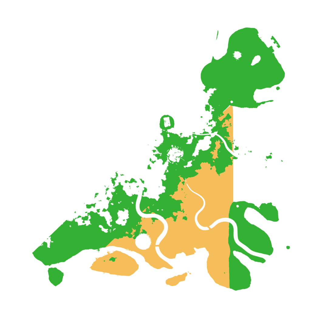 Biome Rust Map: Procedural Map, Size: 3500, Seed: 529954534