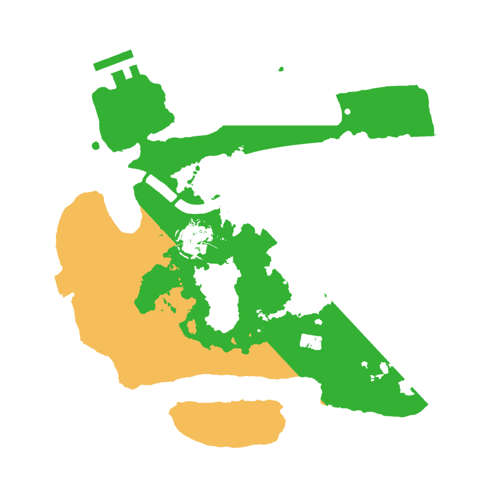 Biome Rust Map: Procedural Map, Size: 2500, Seed: 99121