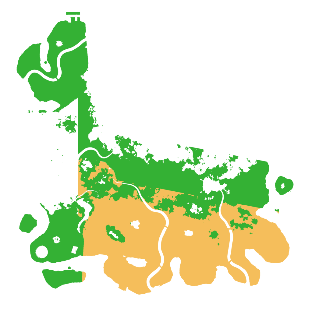 Biome Rust Map: Procedural Map, Size: 4500, Seed: 245821745