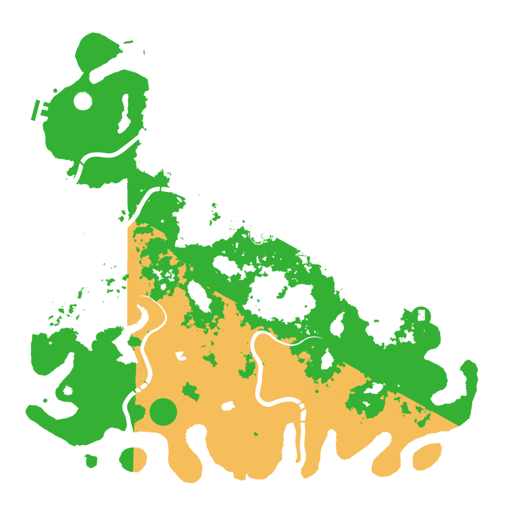 Biome Rust Map: Procedural Map, Size: 4900, Seed: 68203